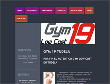 Tablet Screenshot of gym19.com